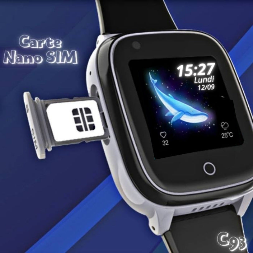Montre enfant port carte sim nano C93