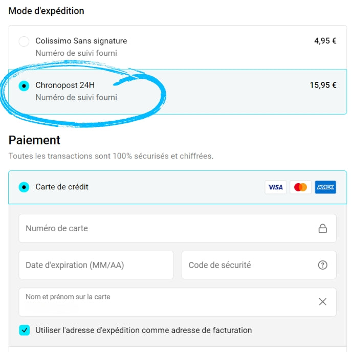 Traitement Livraison Chronopost