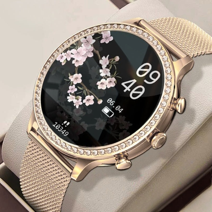 Montre Connectée Femme Dorée