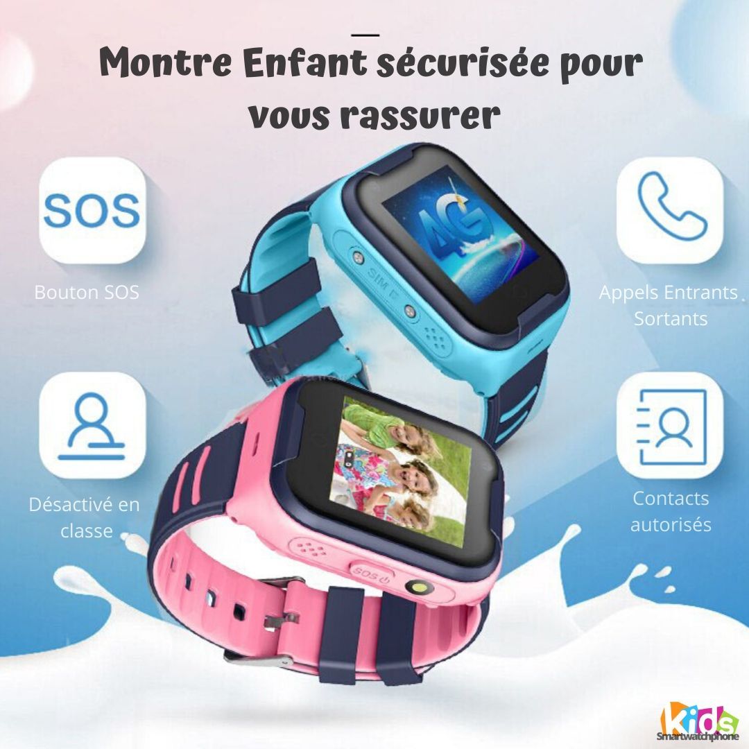 Montre Connectée Enfant GPS C86 4G Wifi