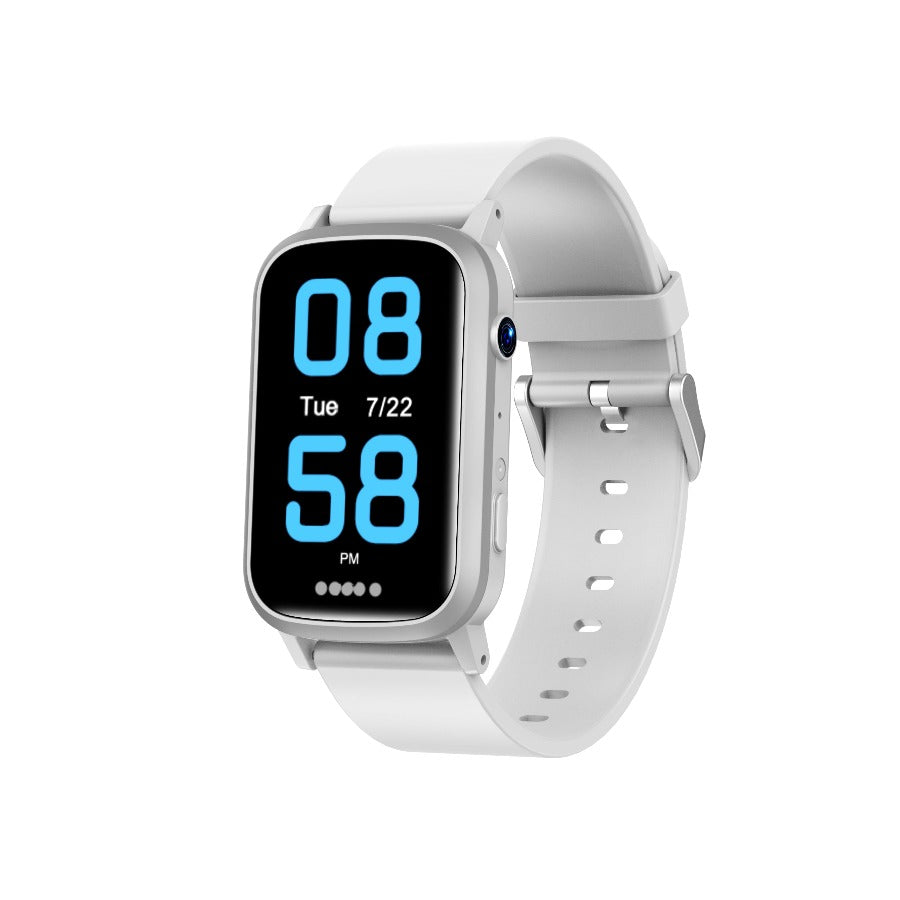 montre enfant blanc silver