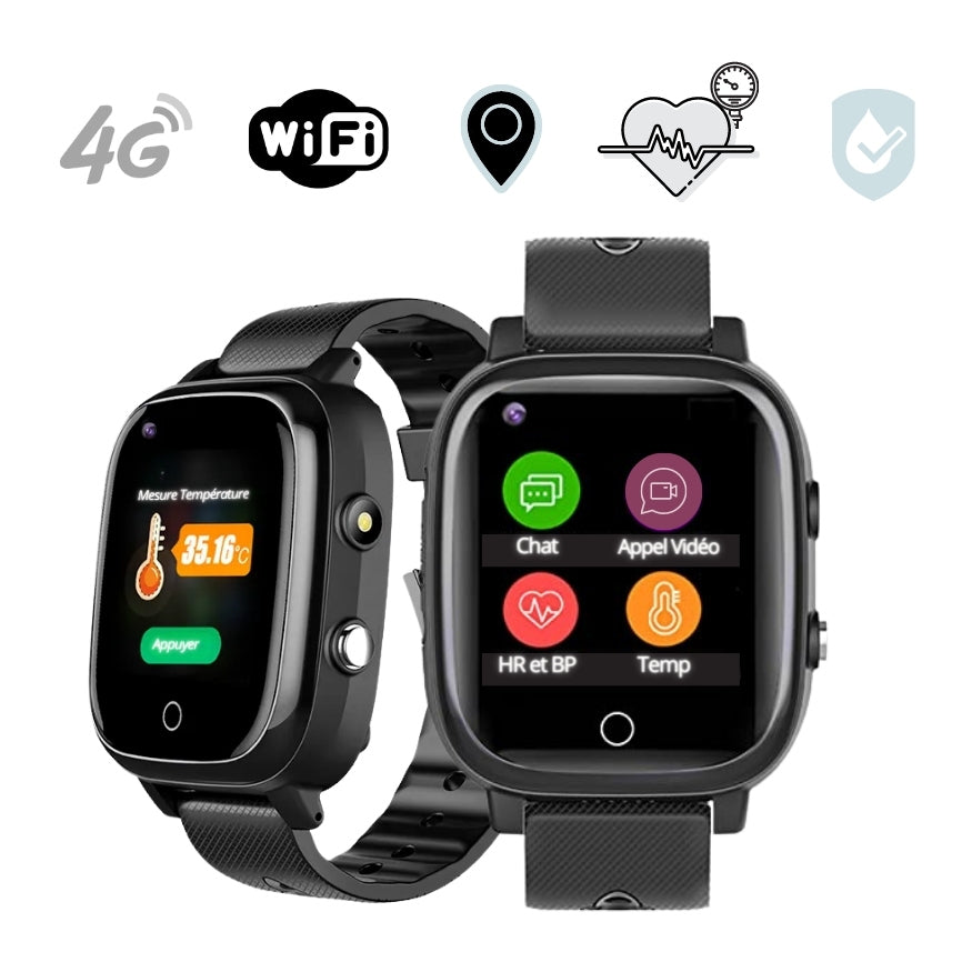 Montre Connectée Senior S500 4G GPS Anti chute