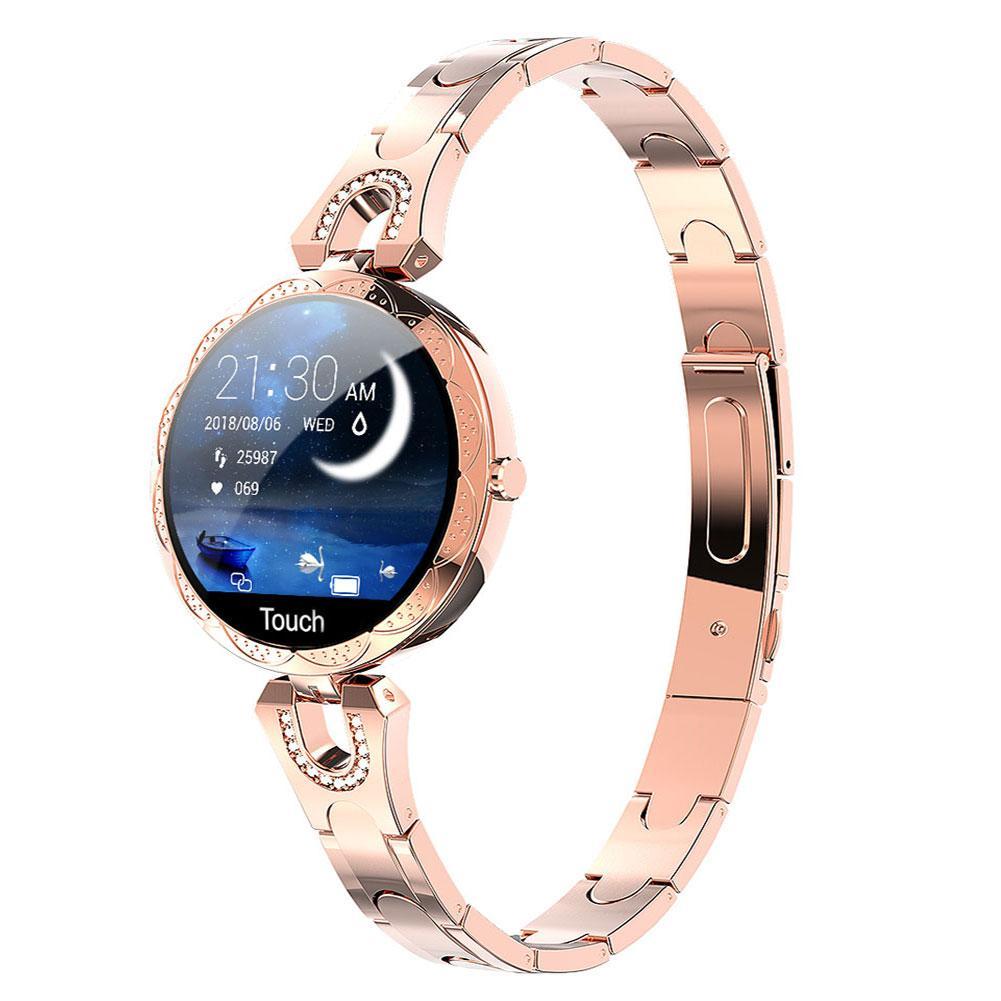 Montre Connectée Femme Anneau Acier W15