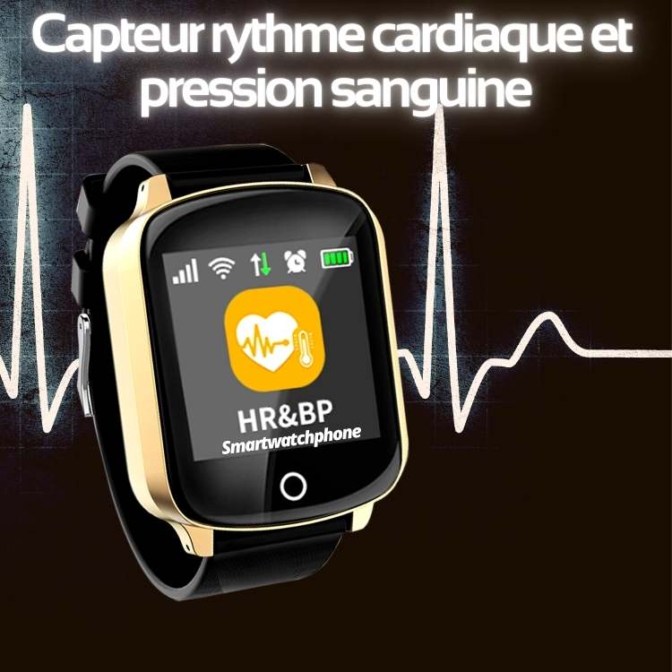 capteur ryhtme cardiaque et pression sanguine montre s200 senior