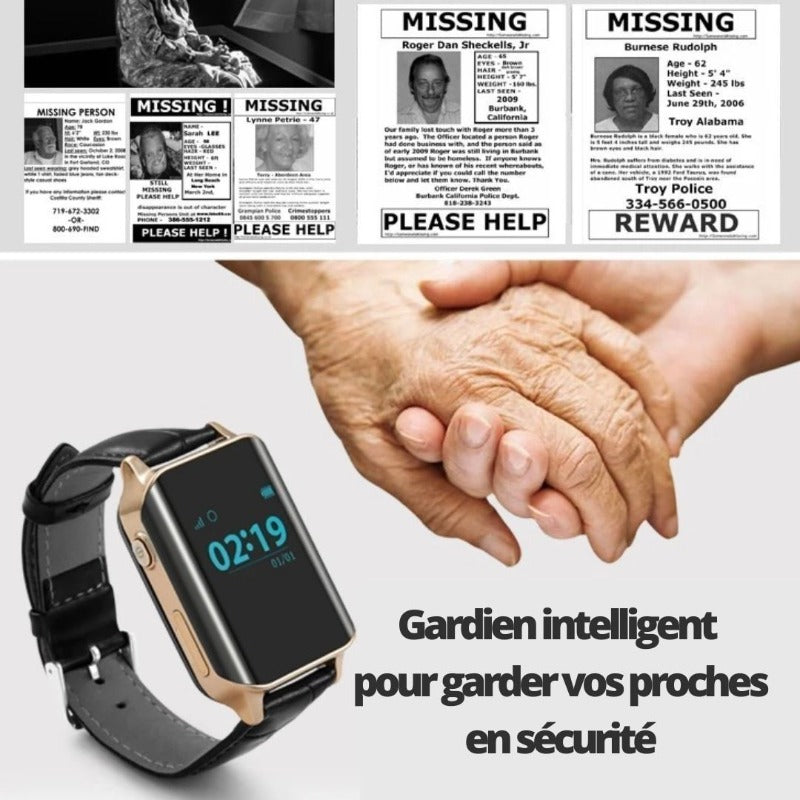 Montre Connectée Senior S160 GPS Wifi Capteur Cardiaque
