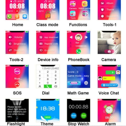 Montre Connectée Enfant menu