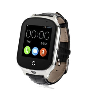Ouvrir l&#39;image dans le diaporama, Montre senior cuir noir
