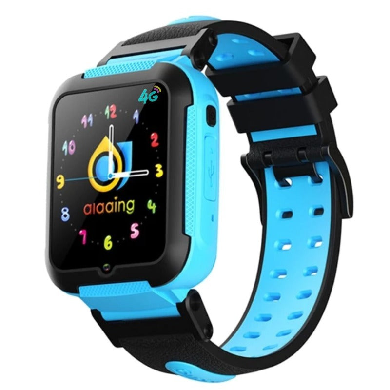 montre connectée ados bleu