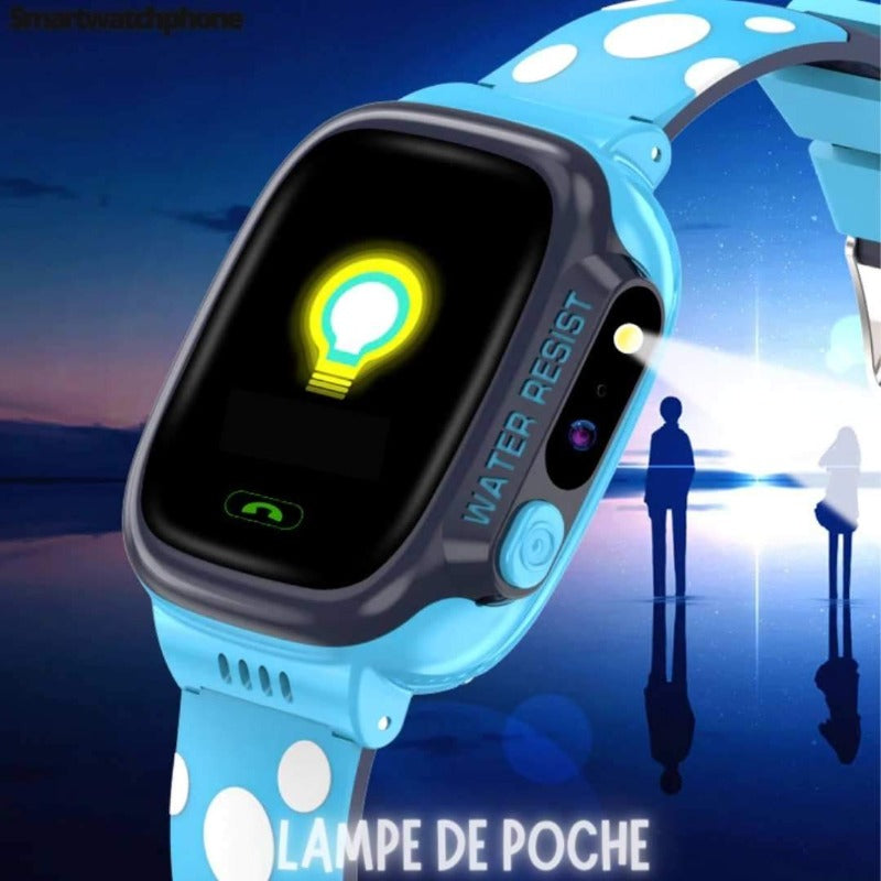 montre connectée enfant avec lampe de poche