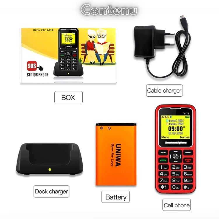 Téléphone Portable Enfant T171 FM SOS – SMARTWATCHPHONE