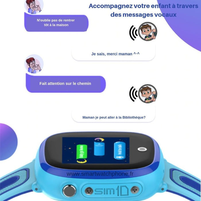 Montre Connectée Enfant Chat Vocal