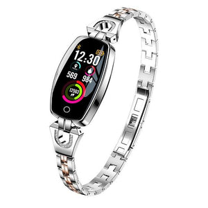 Ouvrir l&#39;image dans le diaporama, Montre Connectée Femme &lt;br&gt;Bijou Argent W8
