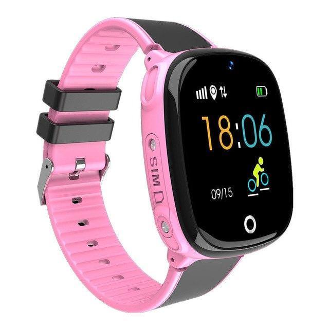 Montre connectée enfant rose waterproof